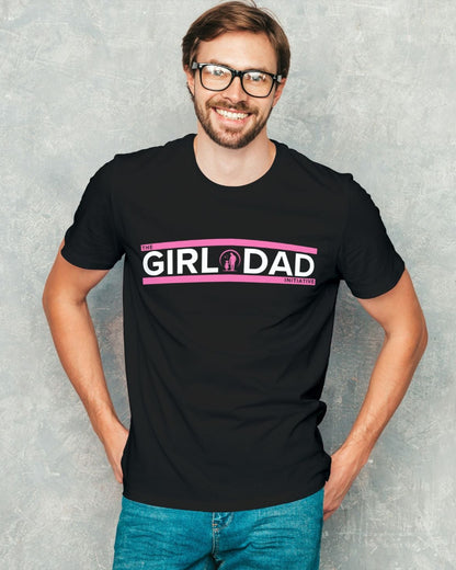 The Girl Dad Initiative™ Premium Gildan Softstyle T-Shirt – Comfortable, Stylish, and Girl Dad - Big & Tall Sizes - Pink Logo