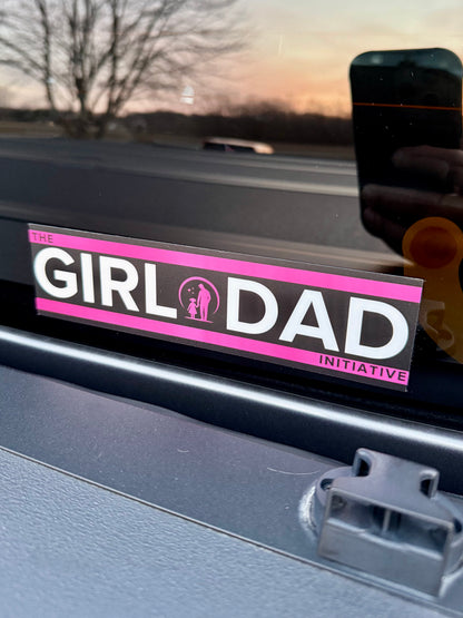 The Girl Dad Initiative ™ 7” x 2” Vinyl Decal – Bold & Durable