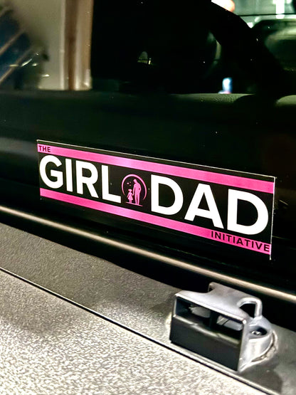 The Girl Dad Initiative ™ 7” x 2” Vinyl Decal – Bold & Durable