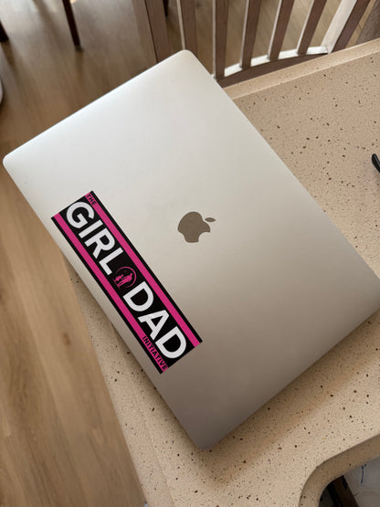 The Girl Dad Initiative ™ 7” x 2” Vinyl Decal – Bold & Durable