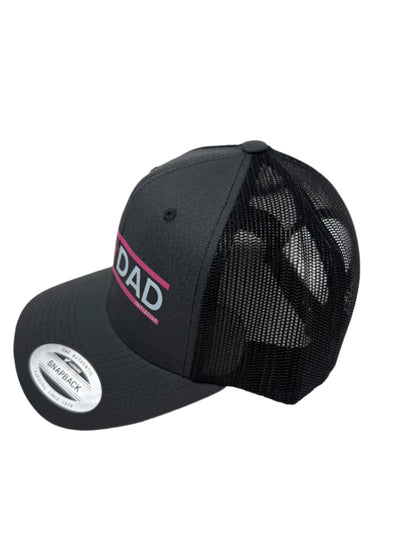 The Girl Dad Initiative ™ Snapback Adjustable Black/Charcoal Trucker Hat