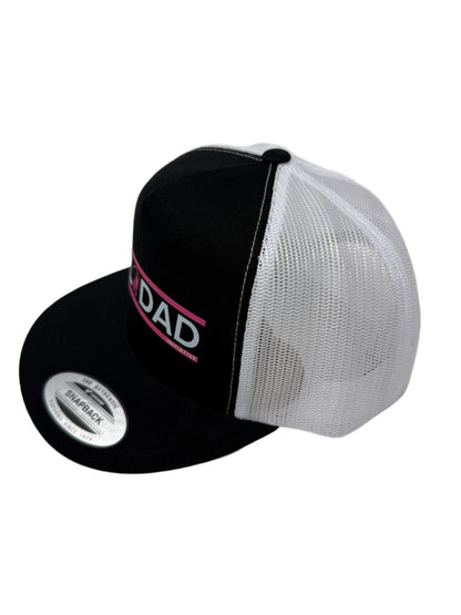 The Girl Dad Initiative ™ Snapback Adjustable Black/White Trucker Hat