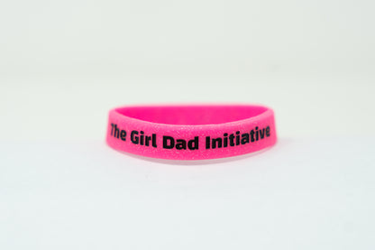 “Daddy’s Girl” Glitter Wristband – Pink Sparkle by The Girl Dad Initiative ™