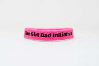 “Daddy’s Girl” Glitter Wristband – Pink Sparkle by The Girl Dad Initiative ™