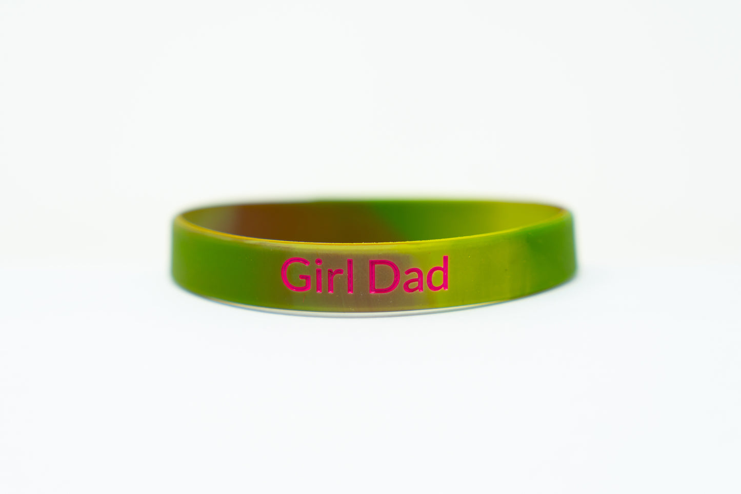 Girl Dad Silicone Wristband – Camouflage & Pink by The Girl Dad Initiative™ - Camo